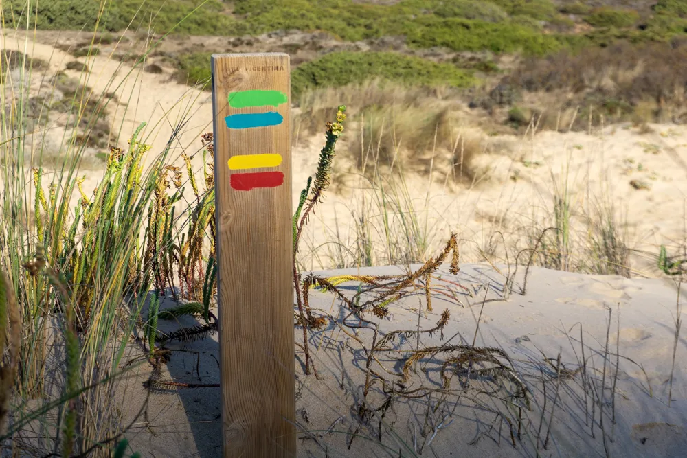 Markering Fishermens Trail en een Circular Route