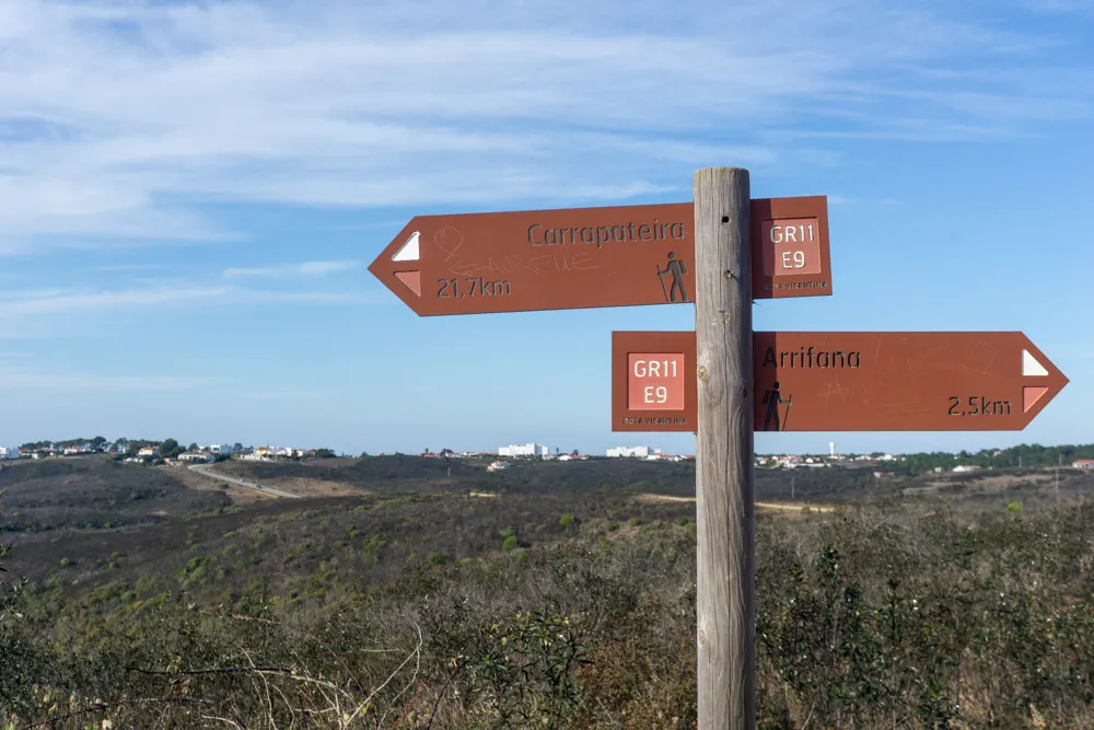 Markering van de Historical Way