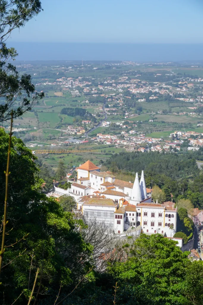 Palácio Nacional de Sintra van bovenaf