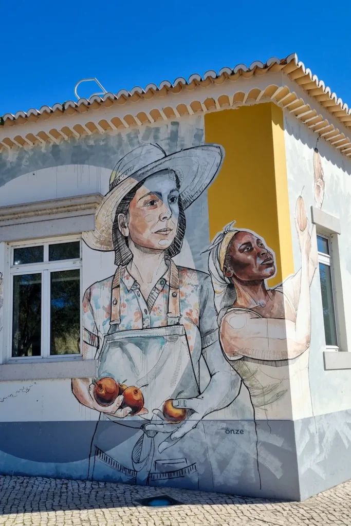 Muurschildering in Faro