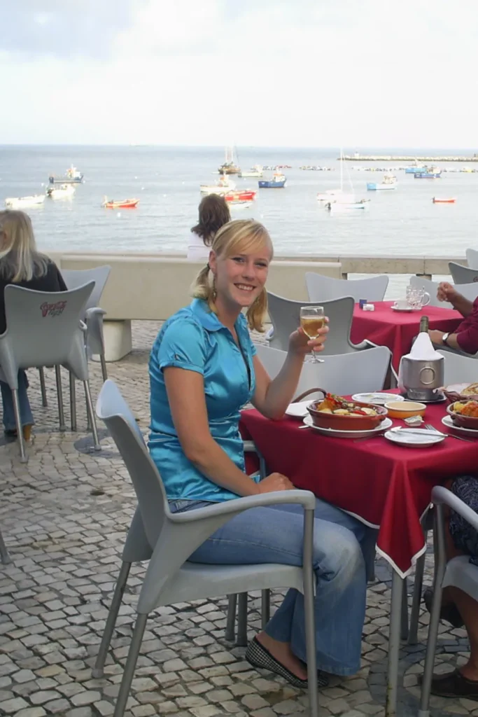 Co op een terras in Cascais